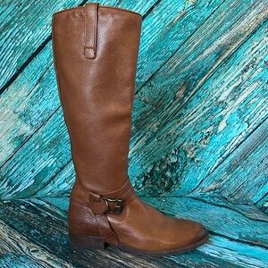 Frye Brown Leather Tall Boots
